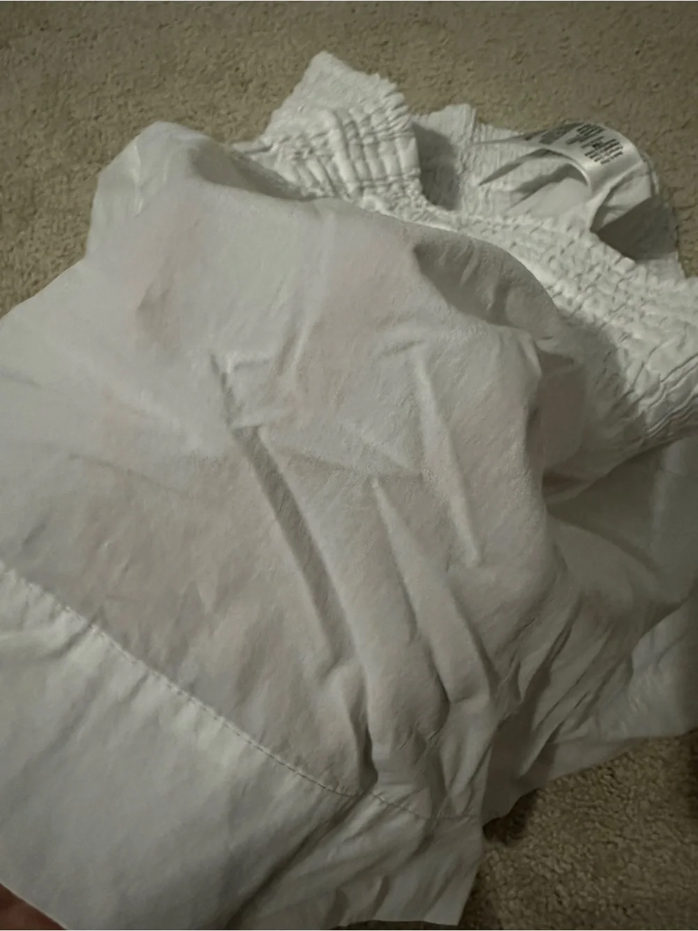 J. Crew White Smocked Waist Women's Shorts